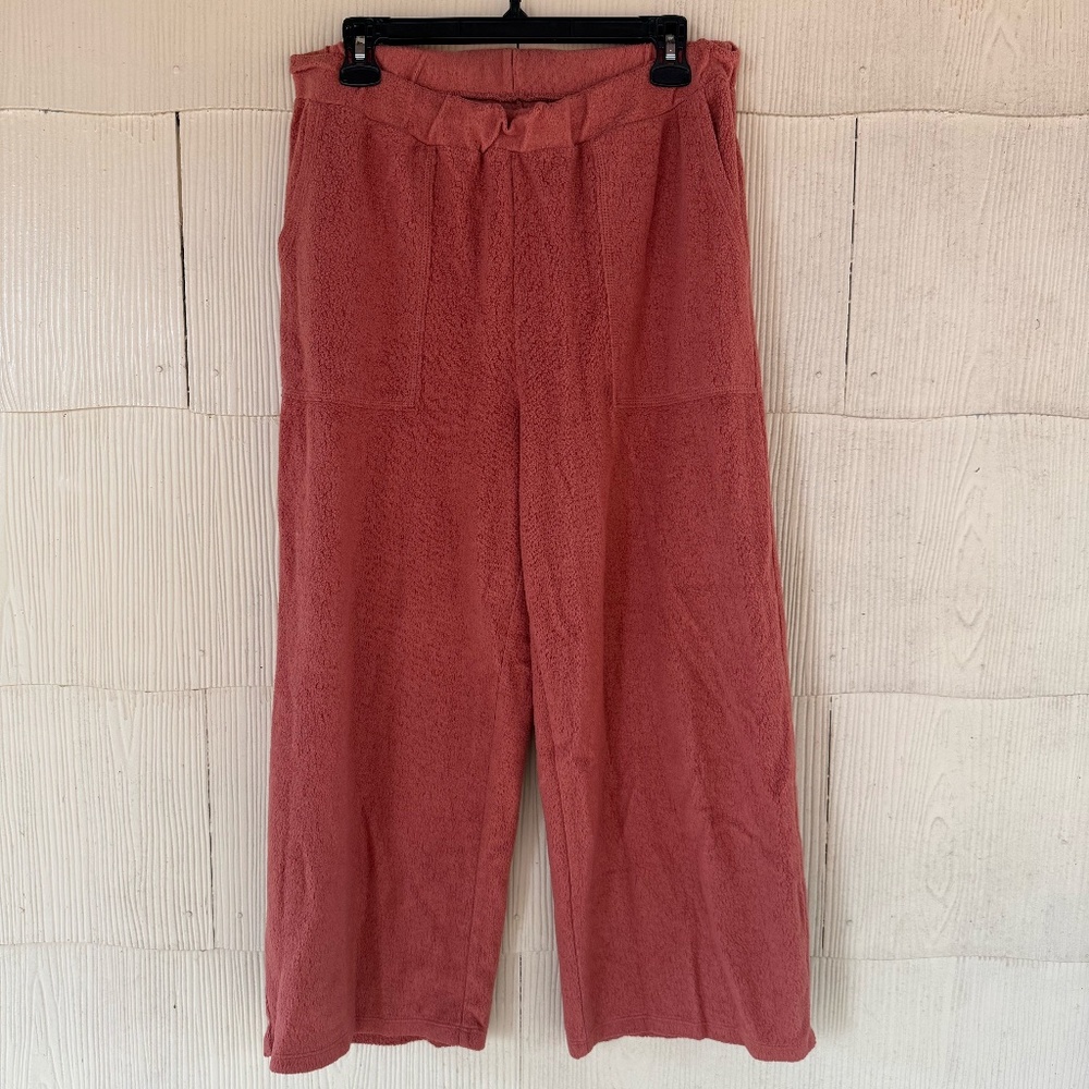Madewell MWL Cozybrushed Straight Sweatpants 'Weathered Brick Orange'